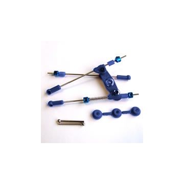 Fastrax Pre-Assembled Throttle/Brake Linkage Set Blue (FAST440B)