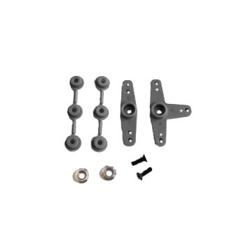 FASTRAX SUPER SERVO HORN 2 BLACK (FAST445BK)