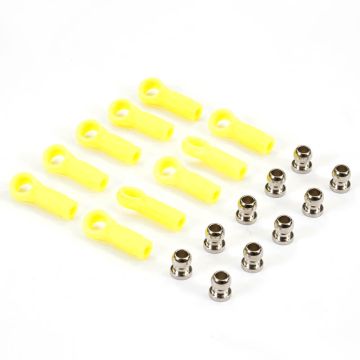 Fastrax Yellow Small Rose Ball Joints (FAST44Y)