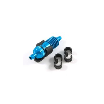 Fastrax Blue Fuel Filter W/Mount & Fuel Tube Clips (FAST932B)