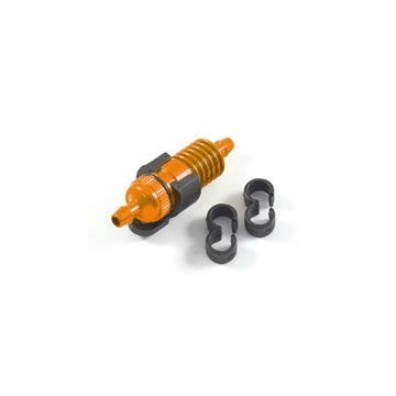 Fastrax Burnt Orange Fuel Filter W/Mount/Fuel Tube Clips (FAST932O)