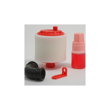 Fastrax 1:8th Air Filter w/Oil Re-Buildable - Red (FAST960R)