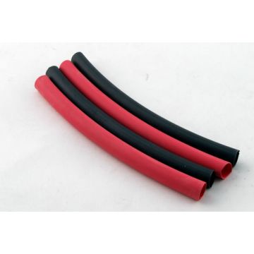Fastrax 6.4mm x 10CM Heatshrink Red/Black (4) (FAST97)