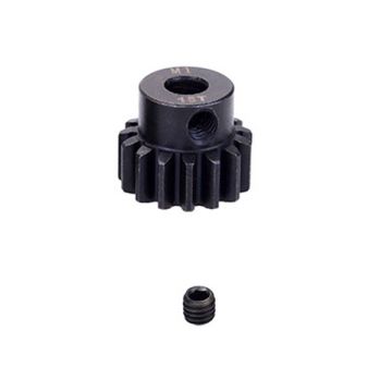 Fastrax M1 15T Steel Pinion Gear (5mm) Mod1 (FASTM1-155)