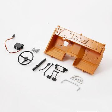 FMS 1:10 11035 Steering Wheel And Instrument Panel Set (Yellow) (FMS-C1628)