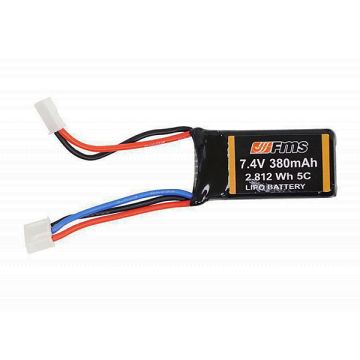 FMS/ROC Lipo Battery 7.4V 2S Lipo 380mAh (FMS-C2052)