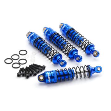 Fastrax Arrma Grom/Granite/Mojave Alum Shock Set (4Pc) - Blue (FTAR064B)