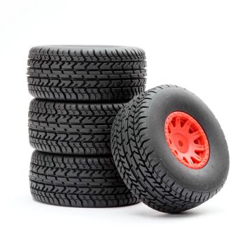 Fastrax Arrma Mojave Wheel/Tyre 1/18 Set (4Pc) (FTAR071R)