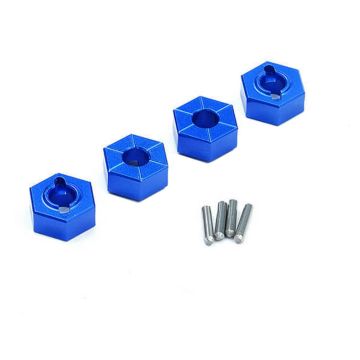Fastrax Team Associated Rival MT10 Aluminium Wheel hex Set 4pcs (FTAS05B)