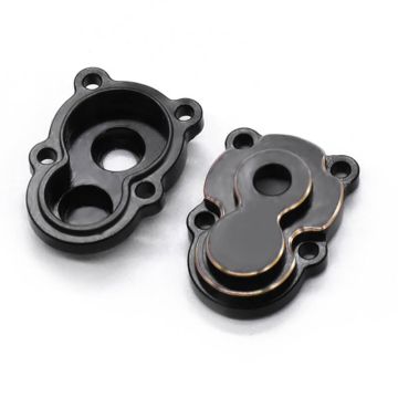 Fastrax Fcx24 Black Brass Axle Housing Covers (4Pc) (FTFMS006BRB)