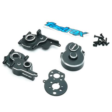 Fastrax Losi Micro-B Aluminium Gearbox Housing & Motor Mount (FTLS09BK)