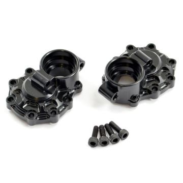 Fastrax TRX-4 Aluminium Rear Knuckle Portal Cover (2) (FTTX313BK)