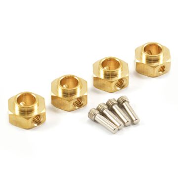 Fastrax TRX-4 Brass Hex Wheel Hub (4) (FTTX316BR)