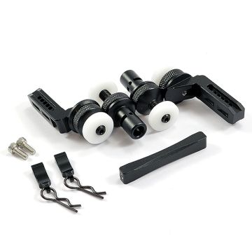 Fastrax TRX-4 Alloy Front & Rear Magnetic Body Mounts (FTTX332BK)