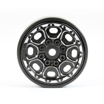 Fastrax TRX-4M CNC Beadlock Wheels (4) - Black (FTTX468BK)