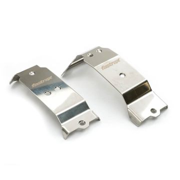 Fastrax Mini Maxx Stainless Steel Armor Skid Plates (2Pc) (FTTX516)