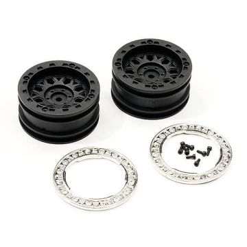 FTX Tracker Black Wheel Rims (Pr) (FTX10320BK)