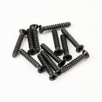 FTX Havok Flathead Self Tapping Screws 2 X 12mm (12Pc) (FTX10648)