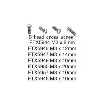 FTX Button Head 3X10mm 12Pcs (FTX5957)