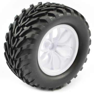 FTX Bugsta Mounted Wheel/Tyre Complete Pair - White (FTX6447W)