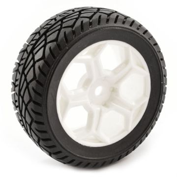 FTX Hooligan Rally Lp Treaded Wheel/Tyres White (Pr) (FTX6477W)