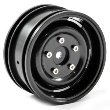 FTX Outback Steel Look Lug Wheel (2) - Black (FTX8171B)