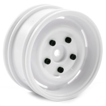 FTX Outback Steel Look Lug Wheel (2) - White (FTX8171W)