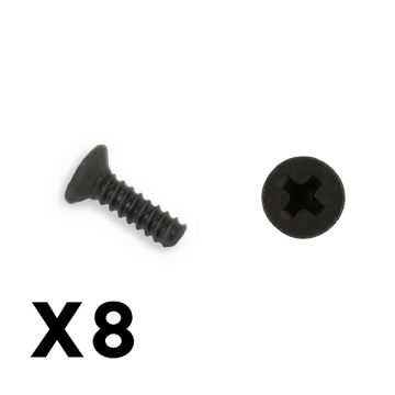 FTX Outback Mini 3.0 Flat Head Self Tapping Screw 1.7X6 (8pcs (FTX8916)
