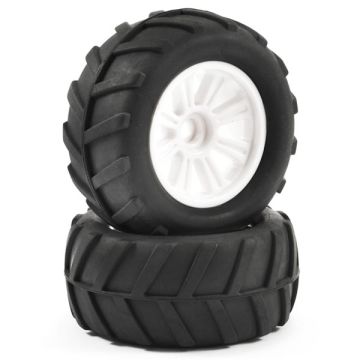 FTX Comet Monster Front Mounted Tyre & Wheel White (FTX9072W)