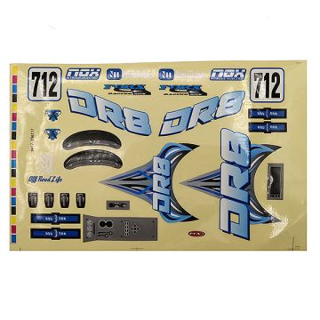 FTX DR8 Decal - Blue (FTX9581B)
