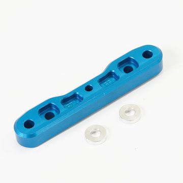 FTX DR8 Front Fr Alum. Lower Cnc Suspension Mount - Blue (FTX9632B)