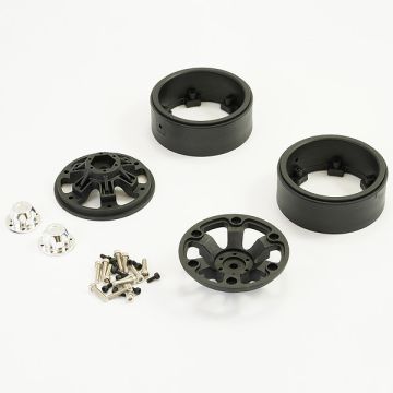 FTX Texan 1:10 6-Spoke Black Beadlock Wheel (Pr) (FTX9874BK)
