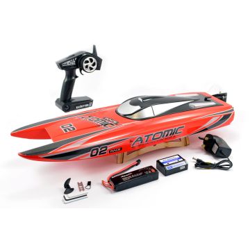 Volantex Racent Atomic 70cm B/Less Raceboat Combo RTR Red (UK Plug) (V792-4RC)