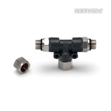 Hobbynox Airbrush T Coupler G1:8 - 1 Female Block Nit (HN014-00)