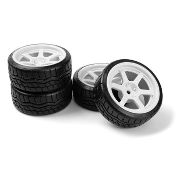 HPI Racing Falken Azenis Drft Tire/HRE C106 Wheel White 4pcs (HP160248)