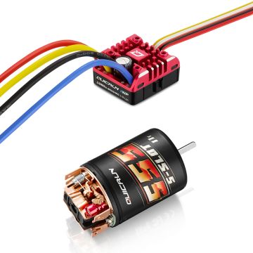 Hobbywing QUICRUN COMBO -WP-1080 G2 & 555-13T Brushed Motor  (HW38020352)