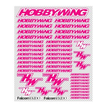 Hobbywing Pink/White Decal Sheet (HWD0001P/W)