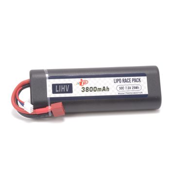 Intellect Lipo HC39 2S 3800mAh 7.6V Stick T-Plug (IPTM2S3800HVRRT)
