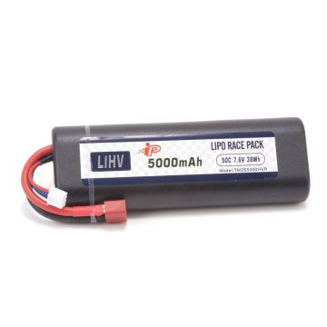 Intellect Lipo HC39 2S 5000mAh 7.6V Stick T-Plug (IPTM2S5000HVRRT)