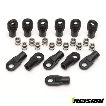 Vanquish Incision Rod Ends with Pivot Balls (12) (IRC00010)