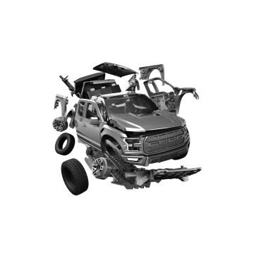 Airfix QUICKBUILD Ford F-150 Raptor - Grey (J6053)