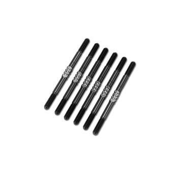 jConcepts XB2 2024 3.5 x 55mm Fin Ti Turnbuckle Set Â– Black (JC2723-2)
