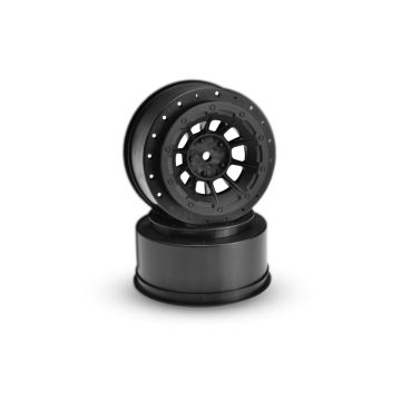 JConcepts Hazard-Slash Rear, Slash 4x4 F&R Wheel-Black-2pc (JC3351B)