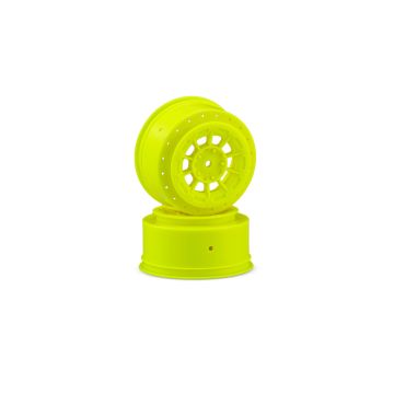 JConcepts Hazard-Losi Ten SCT-E.SCT-Nitro Wheel-Yellow-2pc (JC3352Y)