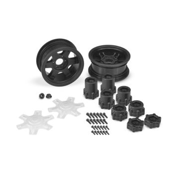 JConcepts Dragon-2.6" Mega Truck Wheel-(Black)-2pc (JC3379B)
