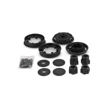 jConcepts Tribute Transport-2.4" MT wheel&adaptors (Blk) 2pc (JC3382B)