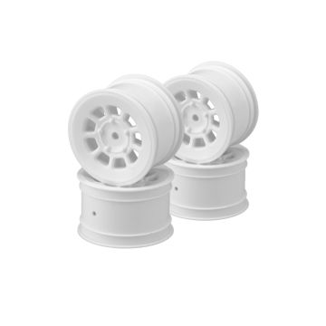 JConcepts 9 Shot-2.2" Rear Wheel (White)-4pc (JC3398W)