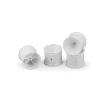 JConcepts Mono Rear Wheel-RC10T,T2,T3,GT(3/16" Axle)Wht-Pk4 (JC3419W)