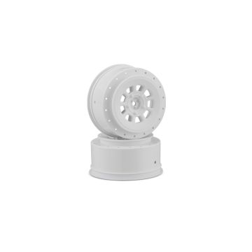 JConcepts 9-Shot 12mm hex Wheel SC10/SC6.2 +3mm Offset-Wht-2 (JC3420W)