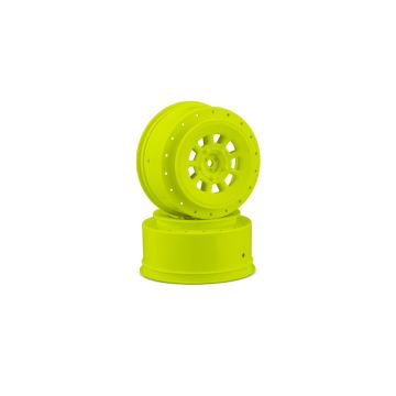 JConcepts 9-Shot 12mm hex Wheel SC10/SC6.2 +3mm Offset-Ylw-2 (JC3420Y)